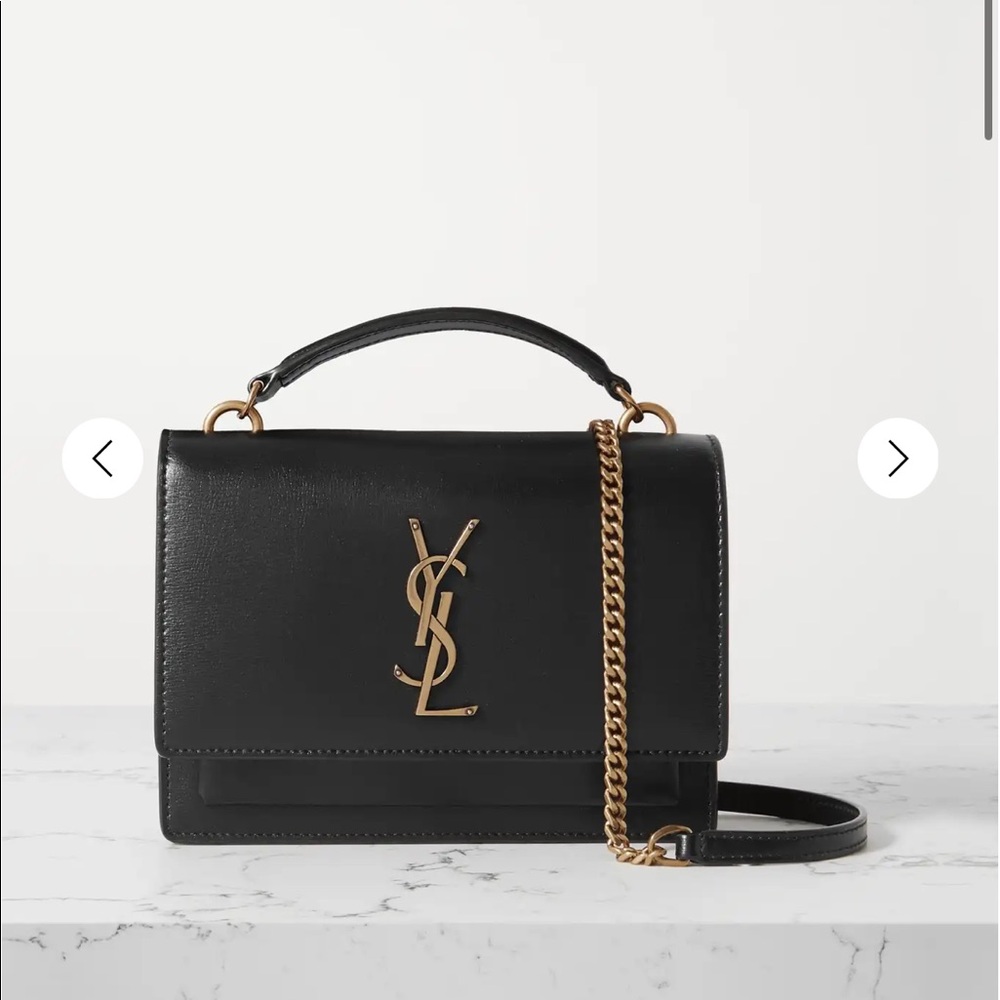 Saint Laurent sunset leather shoulder bag - small